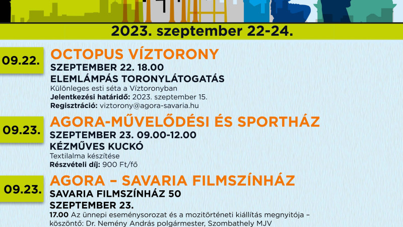 AGORA PROGRAMOK a KULTÚRHÁZAK ÉJJEL-NAPPAL 2023 keretében